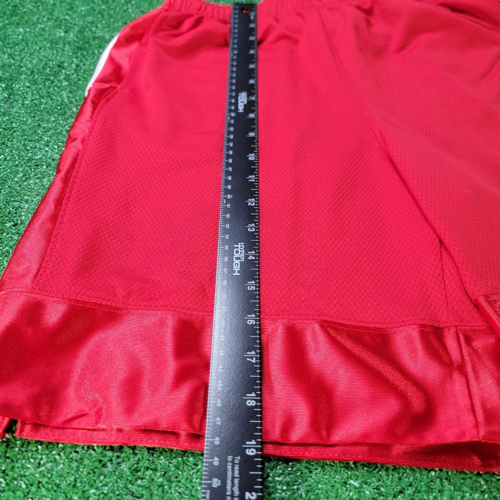 Nike Dri-Fit Elite Boy's Basketball Shorts Size XL Red White Pockets Drawstring